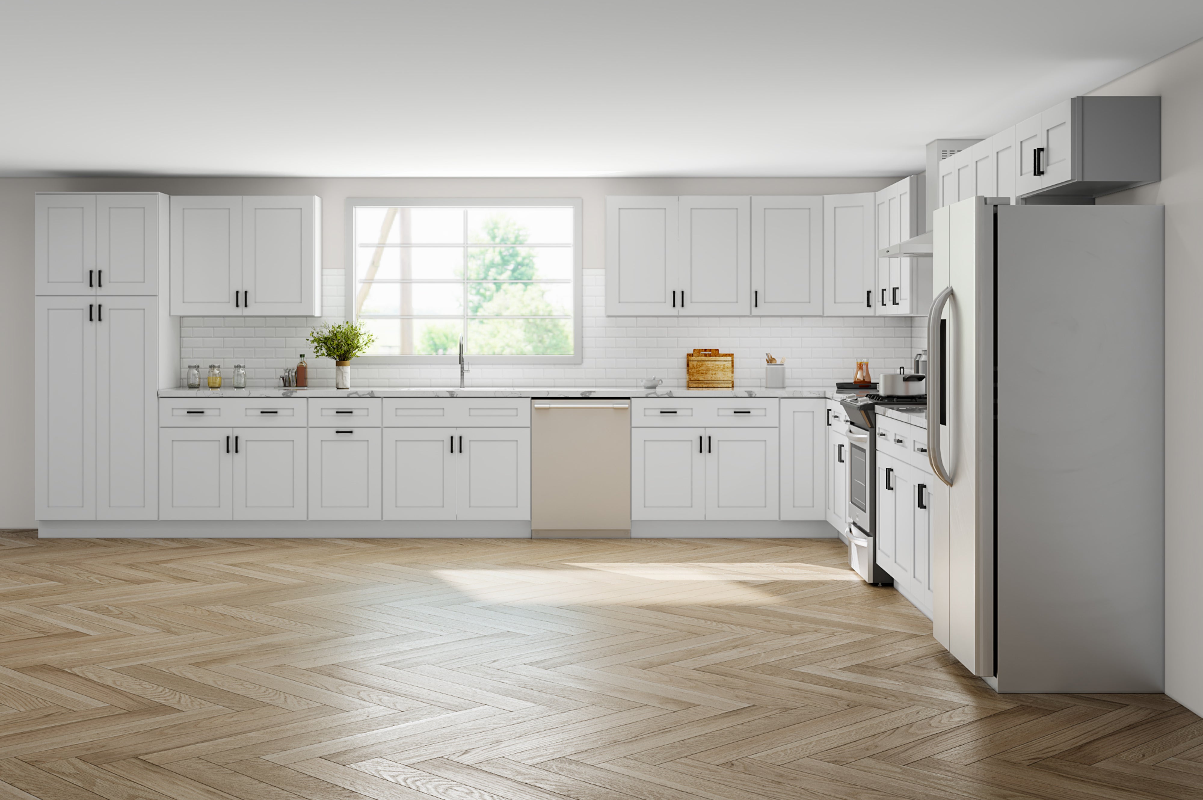 18 X 18 Modernform White Shaker Kitchen